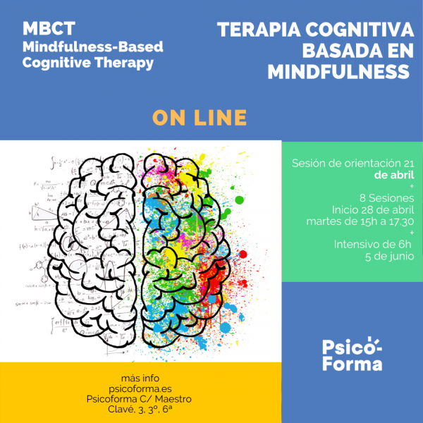 MBCT online 4ª EDICIÓN Terapia Cognitiva Basada en Mindfulness