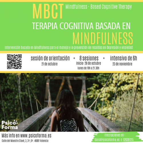 MBCT (2ª EDICIÓN) - Terapia Cognitiva Basada En Mindfulness - Psicoforma